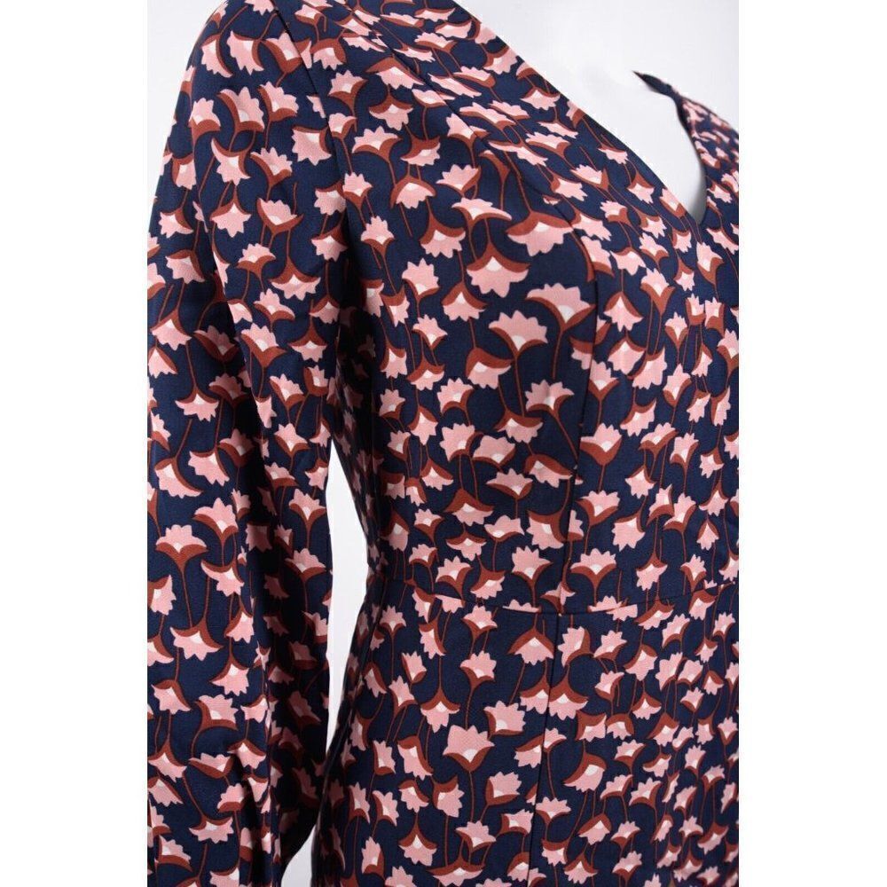Boden Womens Hannah Pencil Sheath Dress UK 8P US 4P Petite Navy Pink Floral NWT - Picture 3 of 6